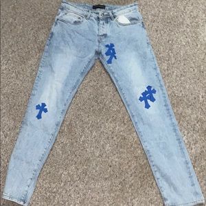 Chrome heart jeans